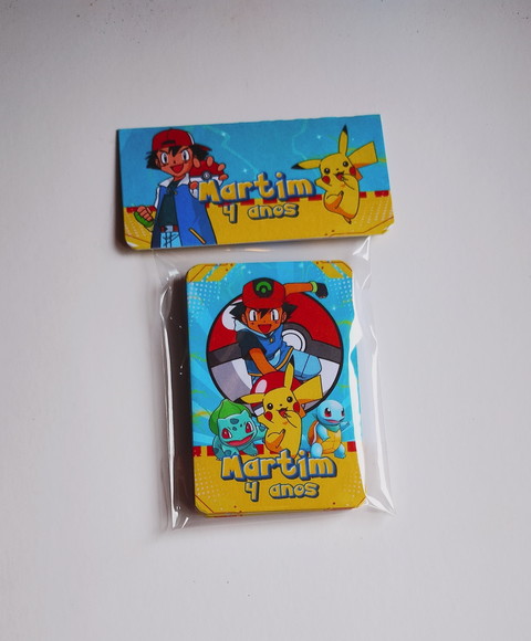 30 Jogos da Memória G Personalizado Pokémon