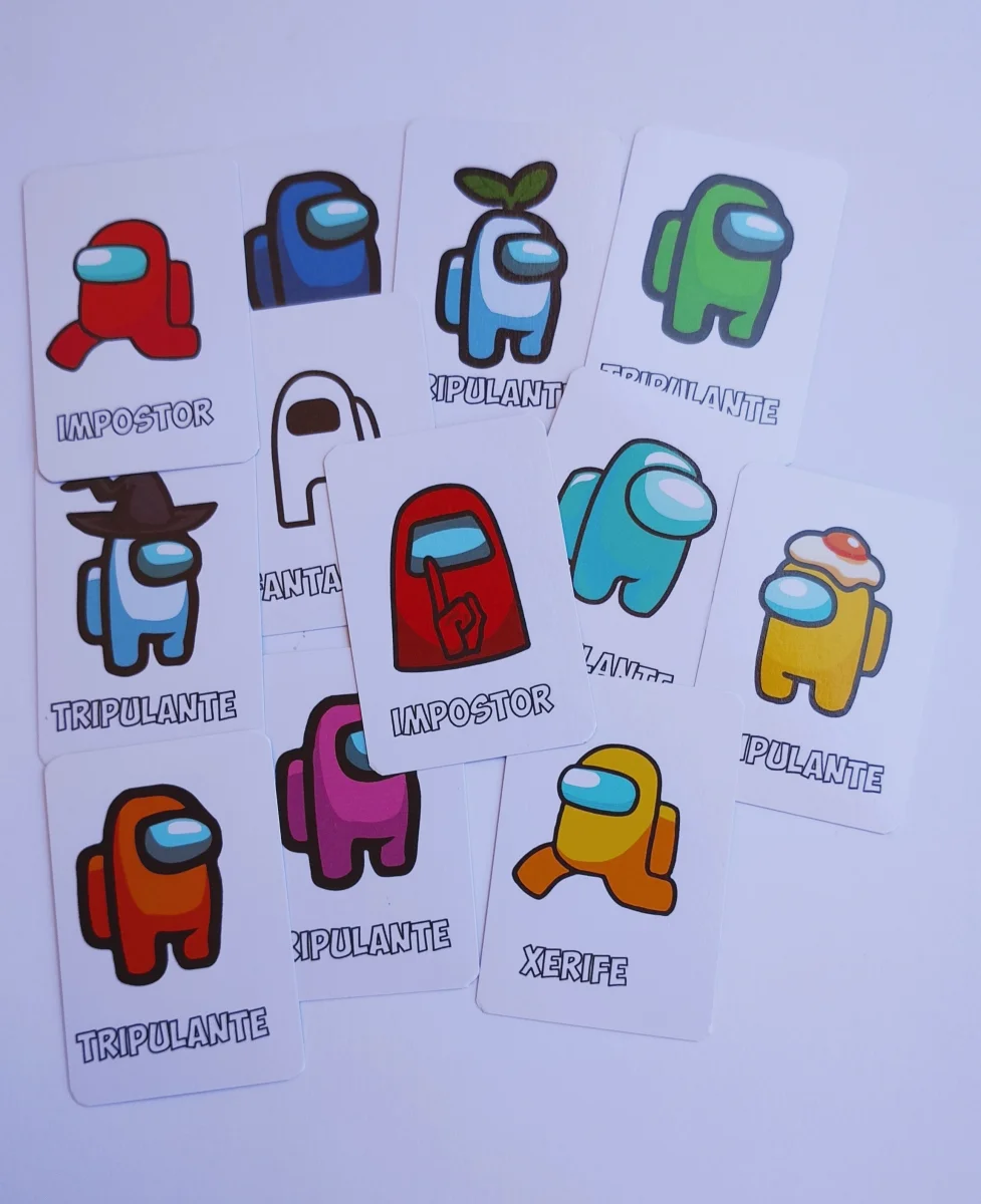 Among Us Jogo da Memória Personalizado Lembrancinha Festa infantil 20 unidades - Imagem 7