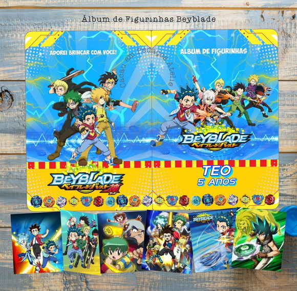 Álbum de Figurinhas Beyblade Desenhos de Colorir