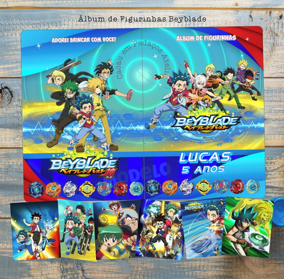 Álbum de Figurinhas Beyblade Desenhos de Colorir