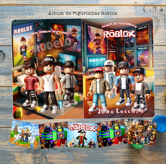 Álbum de Figurinhas e Desenhos de Colorir Roblox