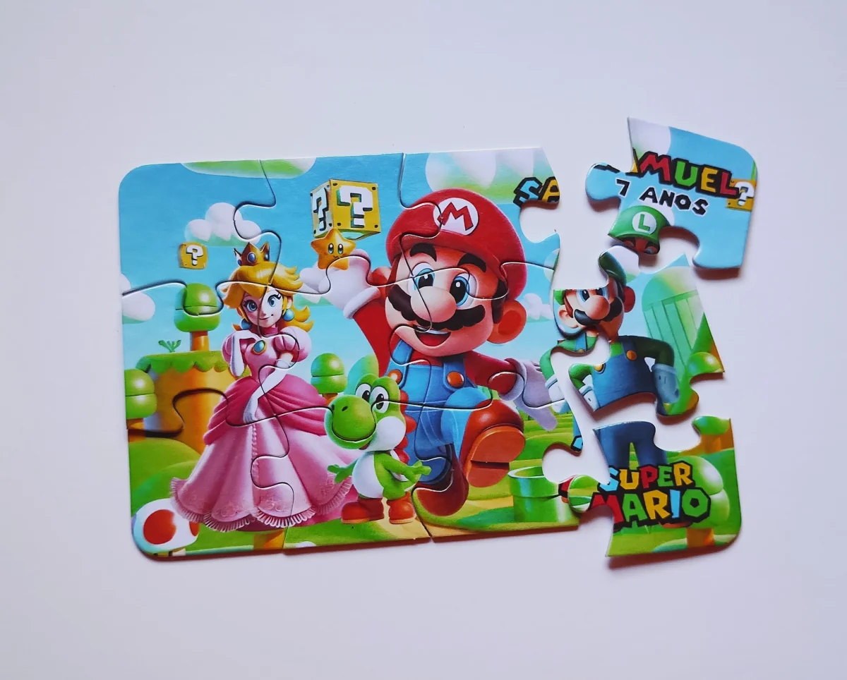 Bento e Totó Quebra-Cabeça Personalizado 10x15cm Laminado Brilho + Adesivo Brinde 20 unidades - Imagem 4