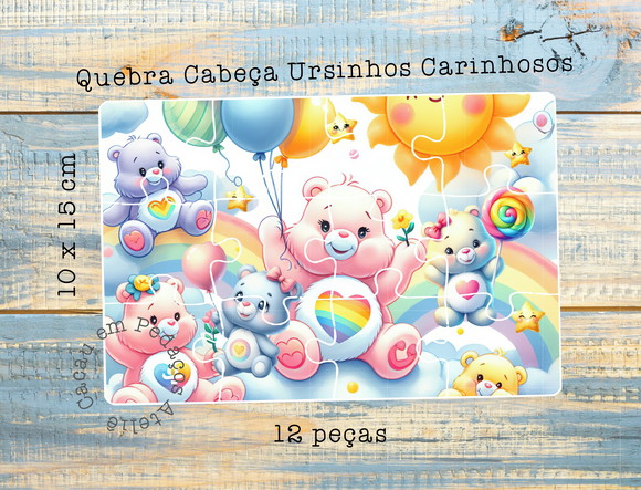 Quebra Cabeça Ursinhos Carinhosos 10 x 15 cm - Imagem 2