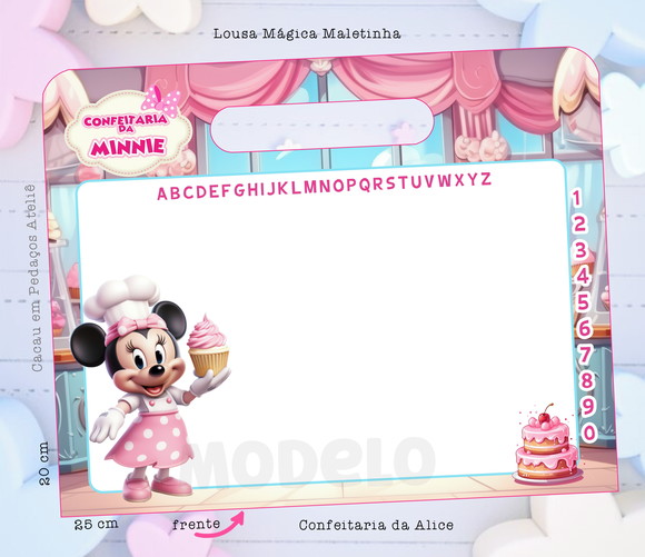 Lousa Mágica Confeitaria da Minnie