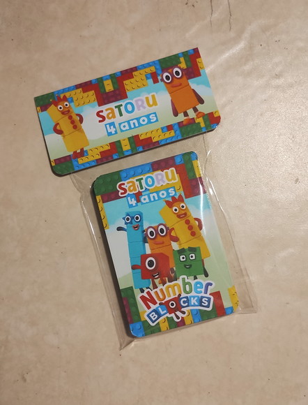 Jogo da Memória Personalizado Numberblocks 23 Cartas