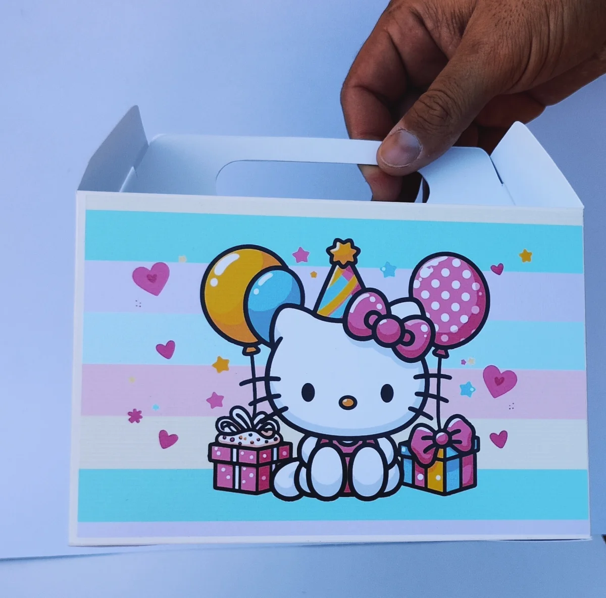 Safári Caixa Maleta personalizada + desenhos + adesivos Escola Lembrancinha infantil 20 unidades - Imagem 5