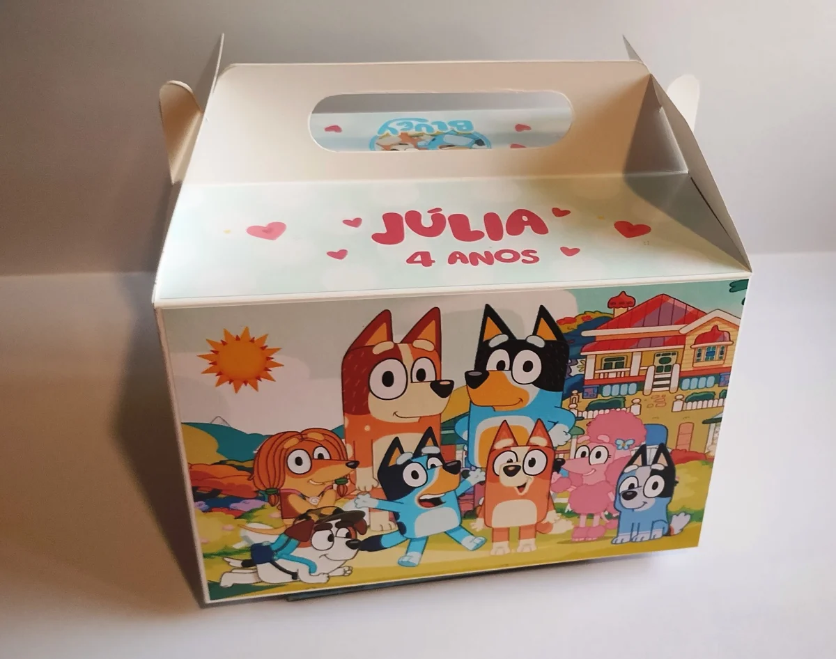 Natal Caixa Maleta Lanche Escola Embalagem Lembrancinha infantil 20 unidades - Imagem 6