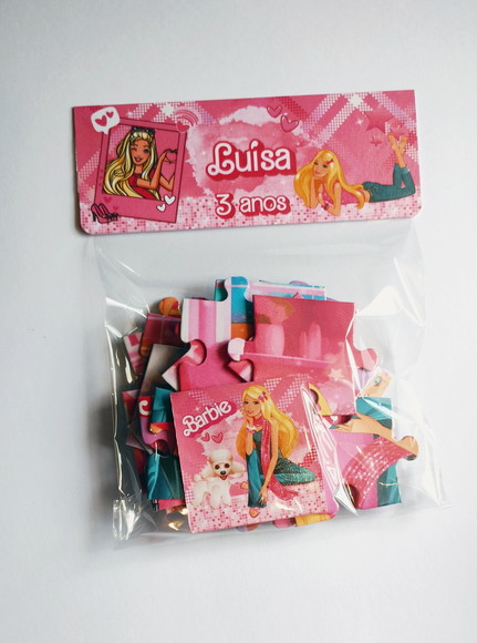 Quebra Cabeça 24 Peças Barbie Lembrancinha Mod 07
