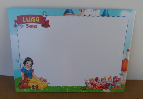 Lousa Mágica Branca de Neve com Caneta e Jogos