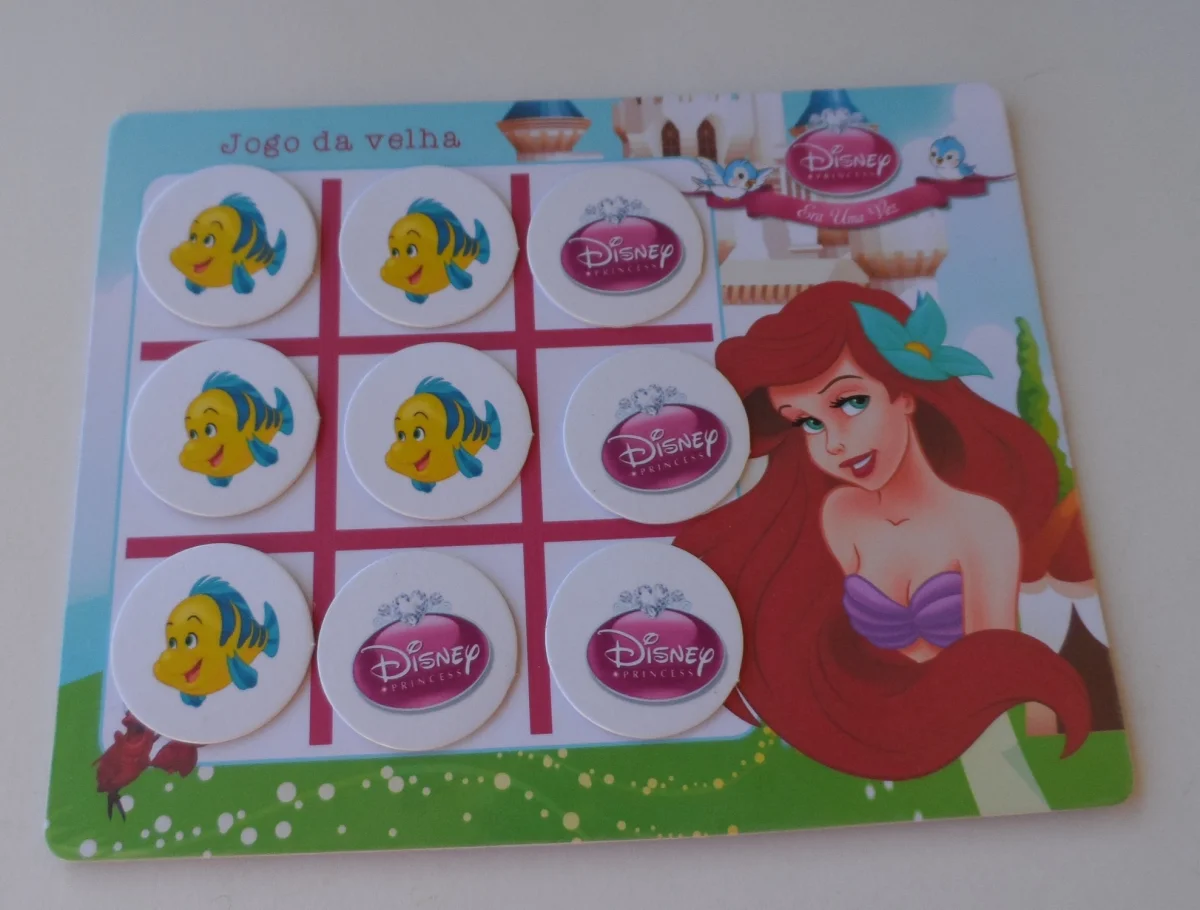 Branca de Neve Lousa Mágica + Jogo da Velha Personalizado Lembrancinha Infantil 20 unidades - Imagem 3