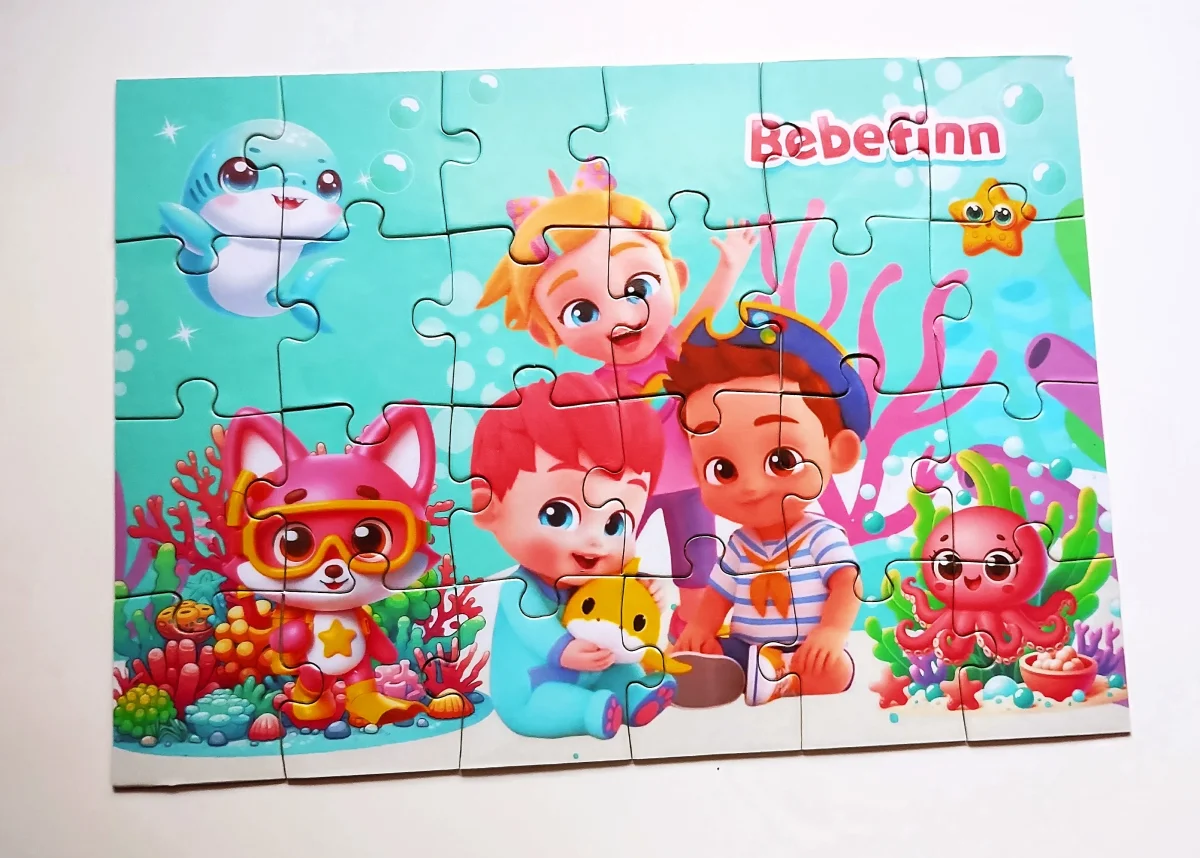Minnie Confeitaria Gabby Moana Bebefinn Quebra Cabeça personalizado lembrancinha - Imagem 6