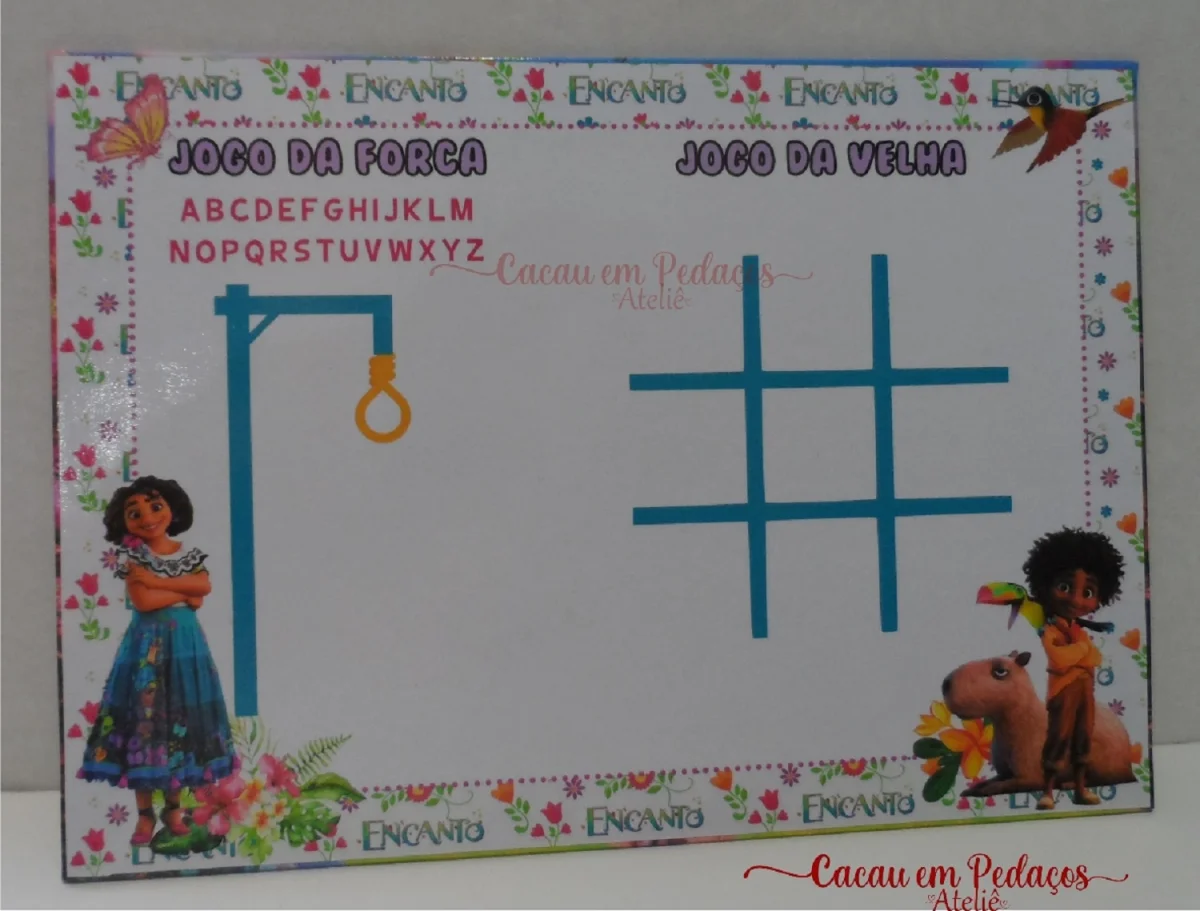 Lol Surprise Lousa Mágica cartonada personalizada + Jogos + Caneta lembrancinha festa 20 unidades - Imagem 5