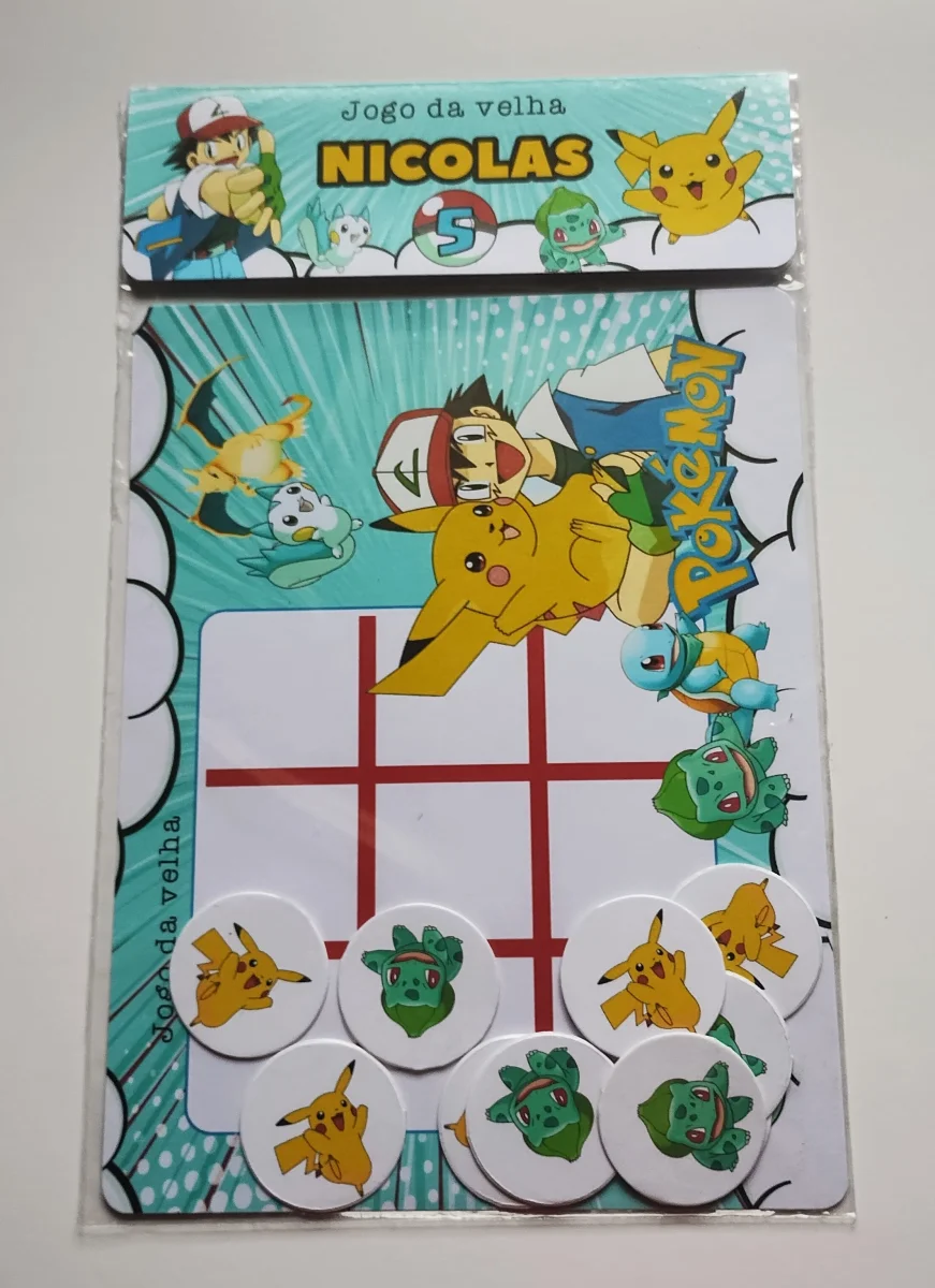 Patrulha Canina Lousa Mágica + jogo da velha personalizado lembrancinha festa 20 unidades - Imagem 3