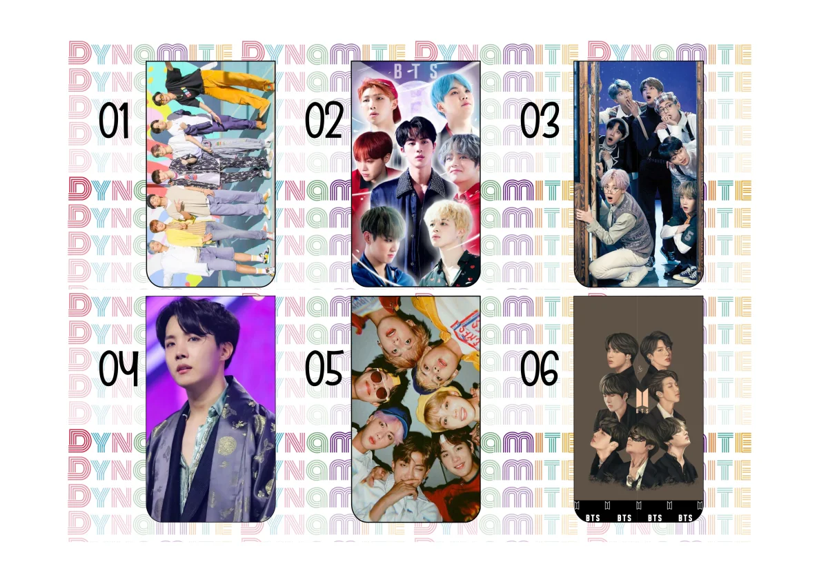 Bts Kpop Doramas Black Pink Marcador de Páginas Magnético lembrancinha festa 10 unidades - Imagem 6