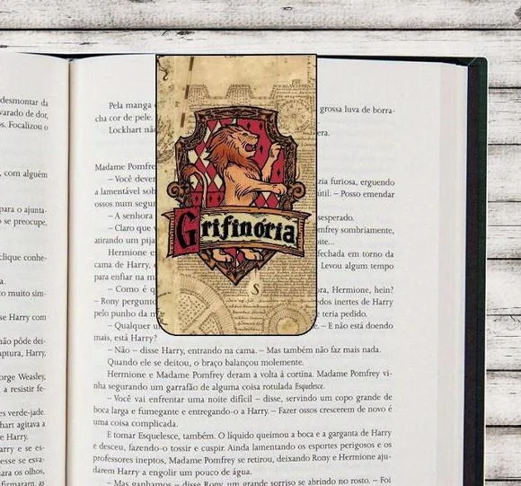 Harry Potter Grifinória Marcador de Páginas Magnético lembrancinha festa - Imagem 7