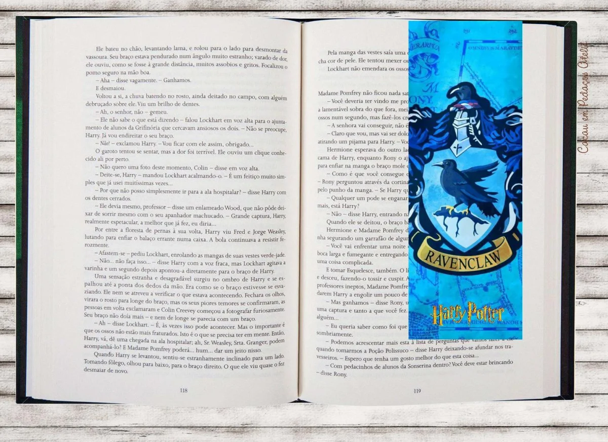 Harry Potter Grifinória Sonserina Marcador de Páginas Magnético Lembrancinha Festa 10 unidades - Imagem 7