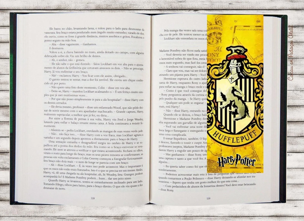 Harry Potter Grifinória Sonserina Marcador de Páginas Magnético Lembrancinha Festa 10 unidades - Imagem 6