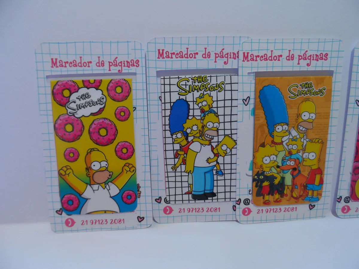 Simpsons Bts Doramas Séries Marcador de Páginas Magnético 10 unidades - Imagem 2