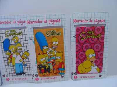 Simpsons Bts Doramas Séries Marcador de Páginas Magnético 10 unidades