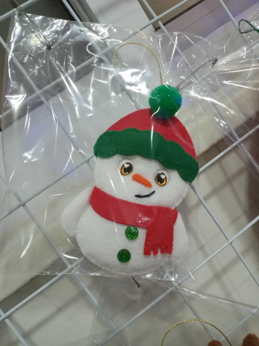 Boneco de Neve Pingente para Árvore de Natal - Imagem 7