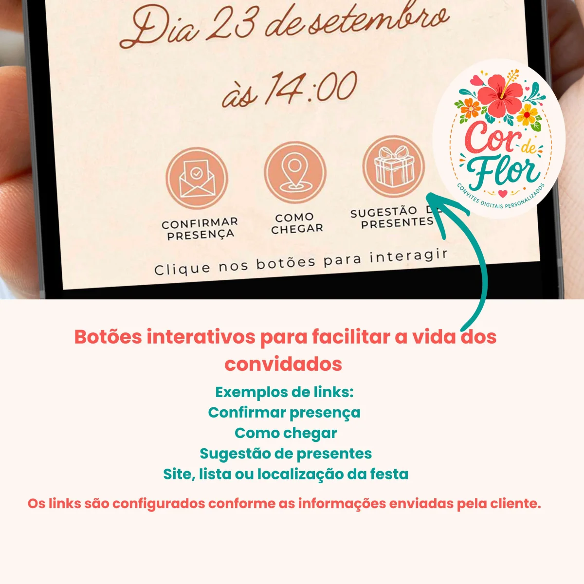 Convite Digital Interativo 1 Aninho Tema Leãozinho Safari Boho Menino - Imagem 2