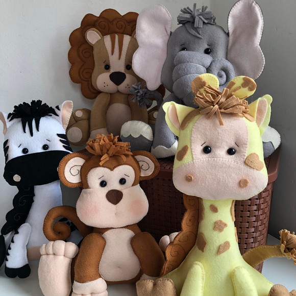 Bichinhos Safari em Feltro