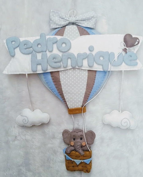 Enfeite de Porta Elefante no Balão - Imagem 4