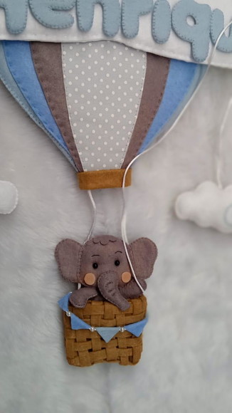 Enfeite de Porta Elefante no Balão - Imagem 3