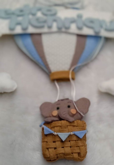 Enfeite de Porta Elefante no Balão - Imagem 2