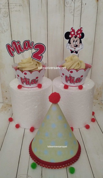 Kit Cupcake e Chapeuzinho Aniversário Gato