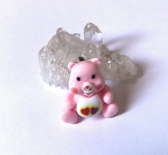 Broche Resina com Ursinhos Carinhos Cor a Escolher