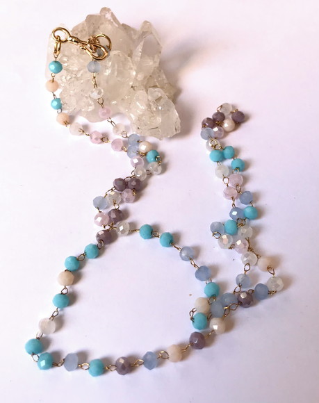 Choker Colar com Cristal Colorido 3 mm e Aço Inox - Imagem 2