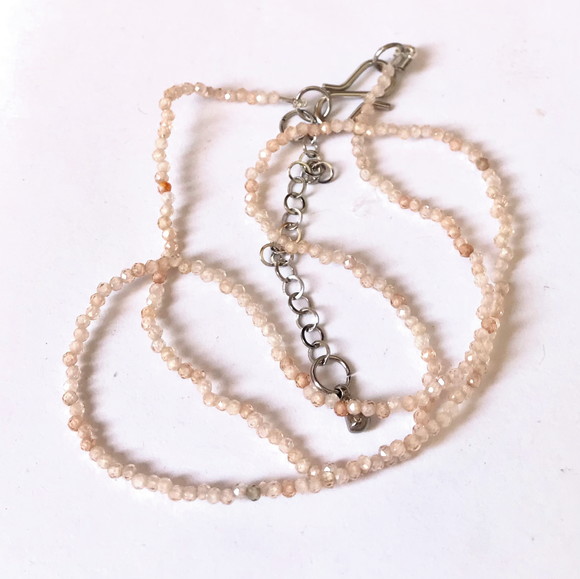 Choker Colar com Zirconia 1.5 mm e Aço Inoxidavel