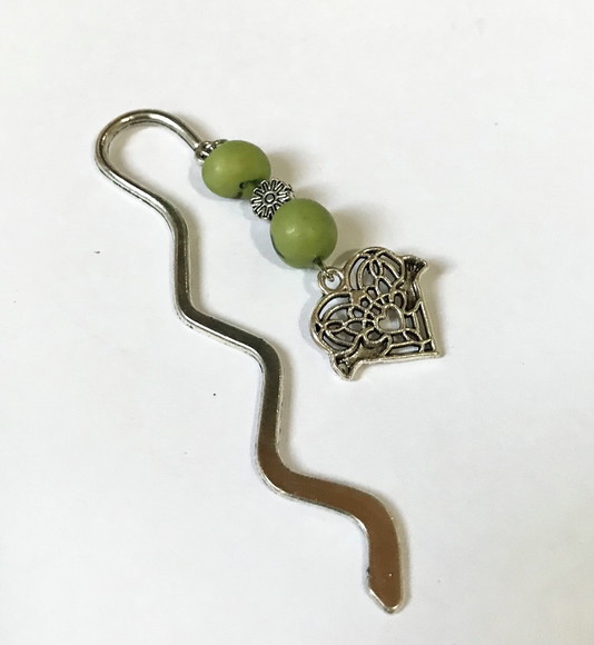 Marcador de Pagina/ Bíblia Metal com Açaí Verde