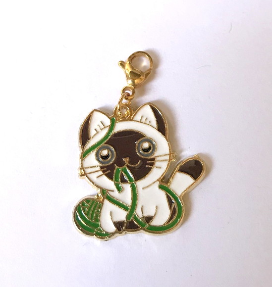 Pingente Dourado com Gato para Colar, Pulseira, Tornozeleira