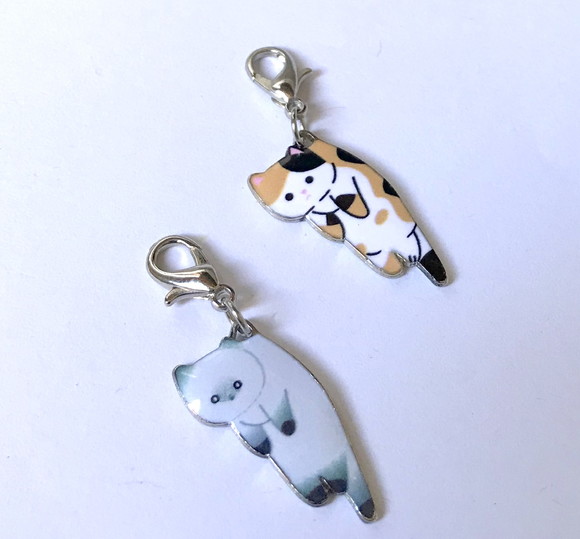 Kit 2 Pingente com Gato para Colar, Pulseira, Tornozeleira