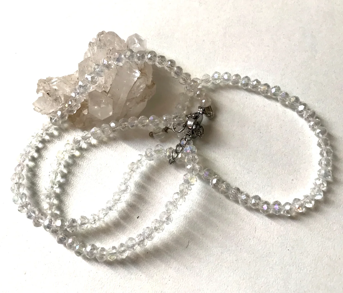 Choker Colar com Cristal Flat Ab 4 mm e Aço Inox - Imagem 5
