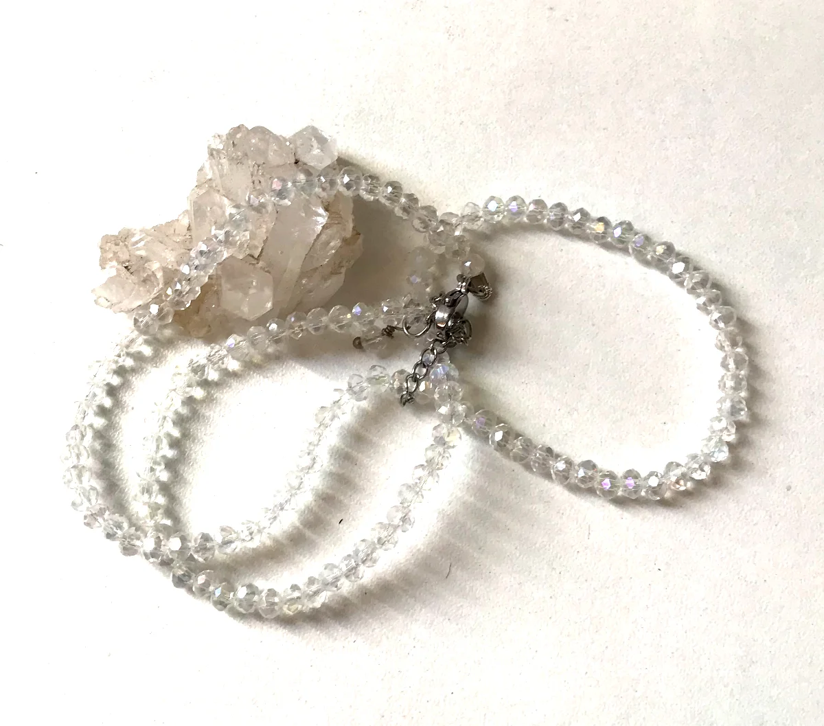 Choker Colar com Cristal Flat Ab 4 mm e Aço Inox - Imagem 6