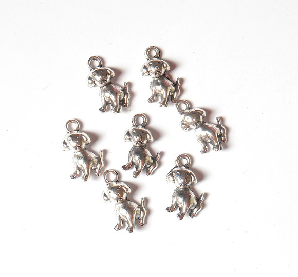 Mini Cão para Montagem Brinco, Pingente ,pulseira