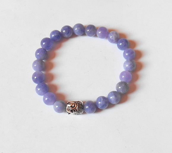 Pulseira Japamala Quartzo Lavanda 21 Contas
