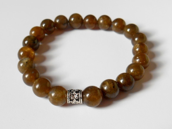 Pulseira com Labradorita verde