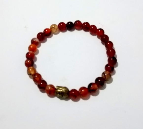 Pulseira Japamala com agata dragão 27 contas
