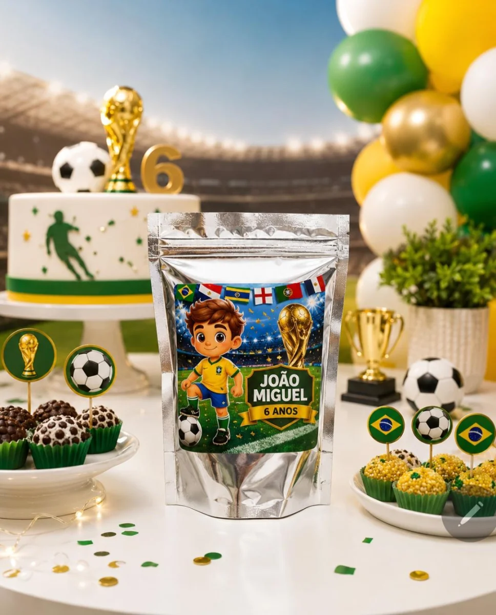 Jogo de Botões da Seleção Brasileira para Lembrancinhas