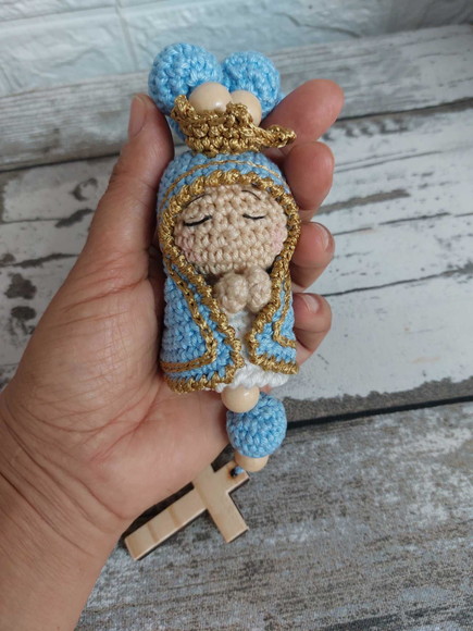 Tercinho de Amigurumi Nossa Senhora das Graças