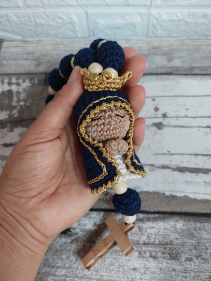 Tercinho de Amigurumi Nossa Senhora Aparecida