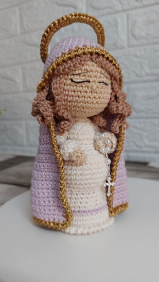 Nossa Senhora Grávida Amigurumi 18 cm