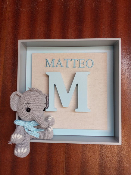 Porta Maternidade Elefante Amigurumi