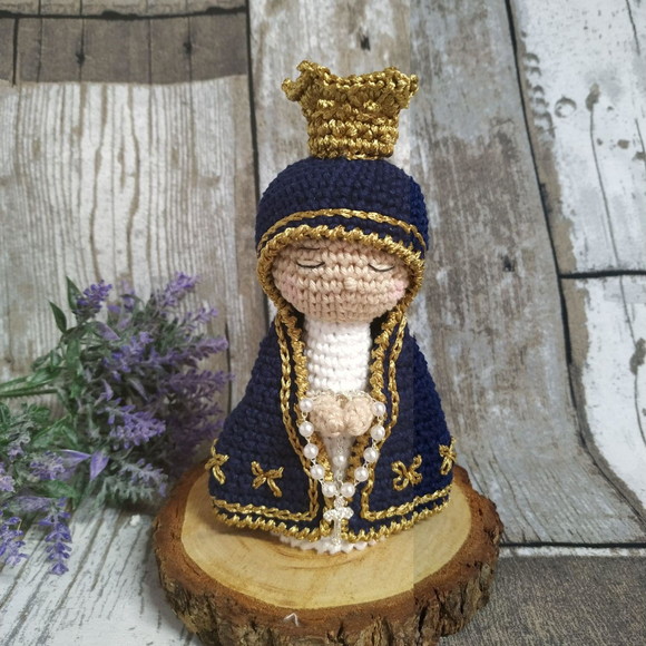 Nossa Senhora Aparecida Amigurumi 25 cm