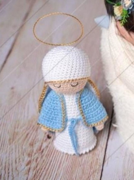 Nossa Senhora das Graças Amigurumi 15 cm