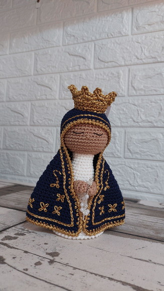 Nossa Senhora Aparecida Amigurumi 18 cm